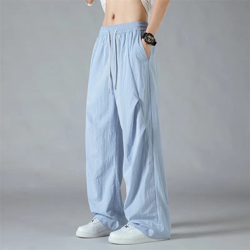 SOIE Casual Pants Unisex Gray White-31