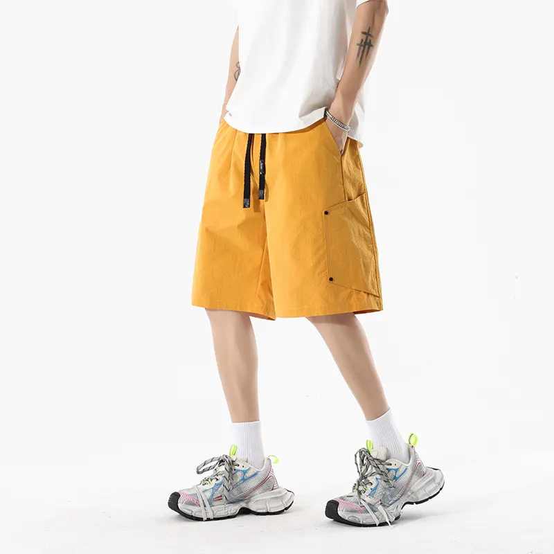 SOIE Cargo Shorts Unisex Sunflower-1
