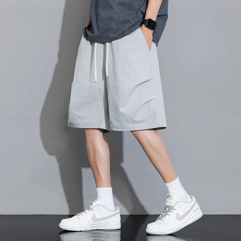 SOIE Cargo Pants Unisex Pink [Summer Cool Ice Silk Material]-48