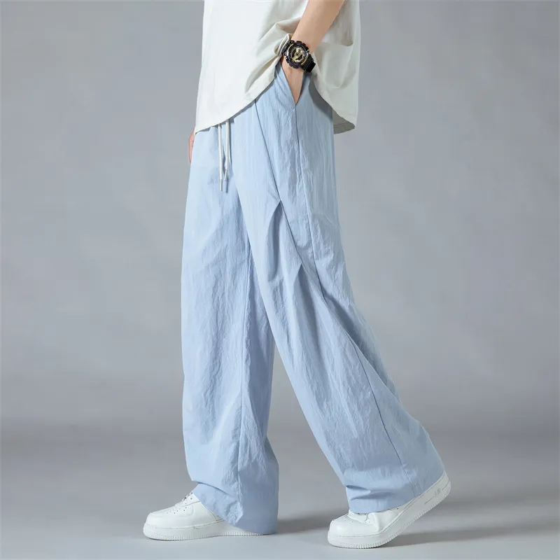 SOIE Casual Pants Unisex Gray White-32