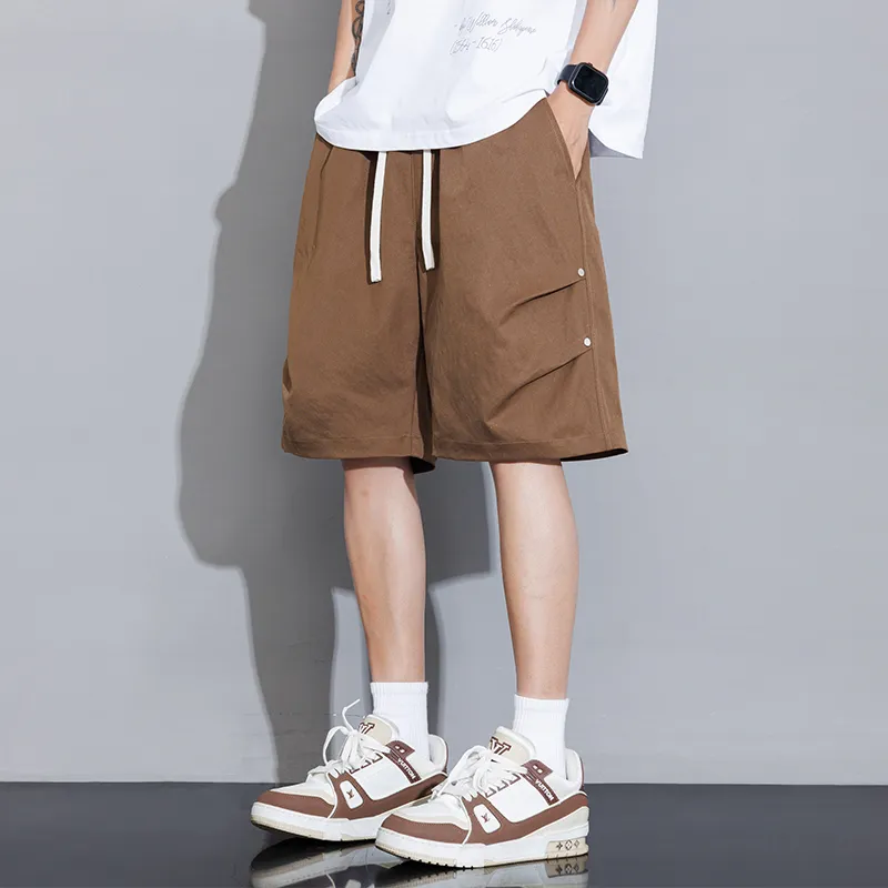 SOIE Cargo Pants Unisex Pink [Summer Cool Ice Silk Material]-62