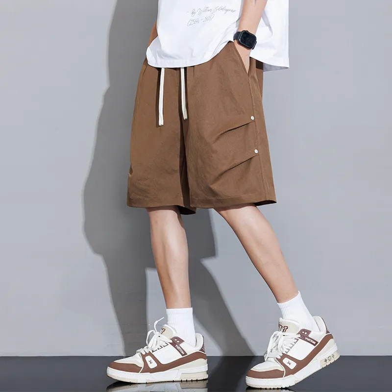 SOIE Cargo Pants Unisex Pink [Summer Cool Ice Silk Material]-63
