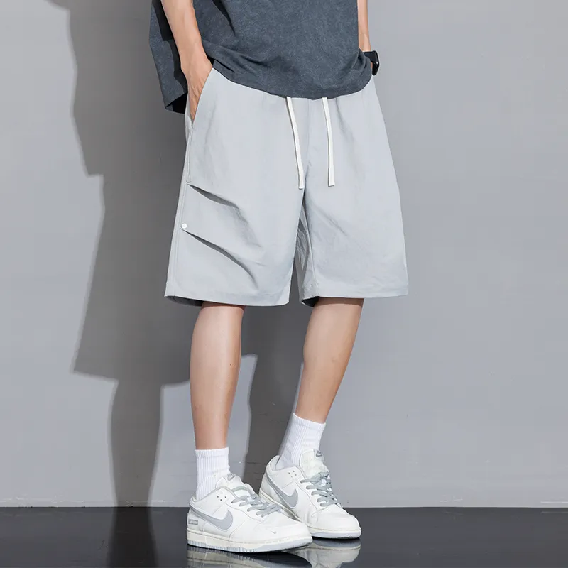 SOIE Cargo Pants Unisex Pink [Summer Cool Ice Silk Material]-49