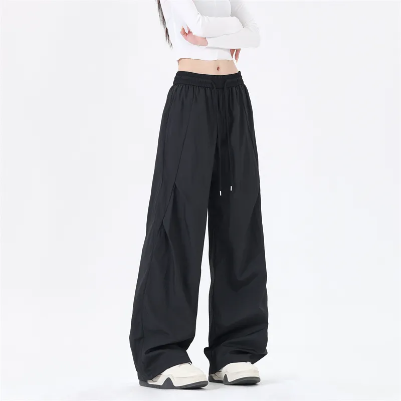 SOIE Cargo Pants Unisex Pink [Summer Cool Ice Silk Material]-69