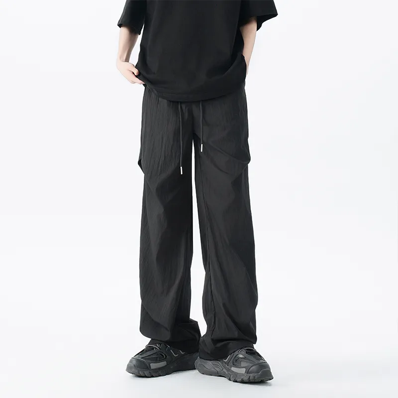 SOIE Cargo Pants Unisex Pink [Summer Cool Ice Silk Material]-11