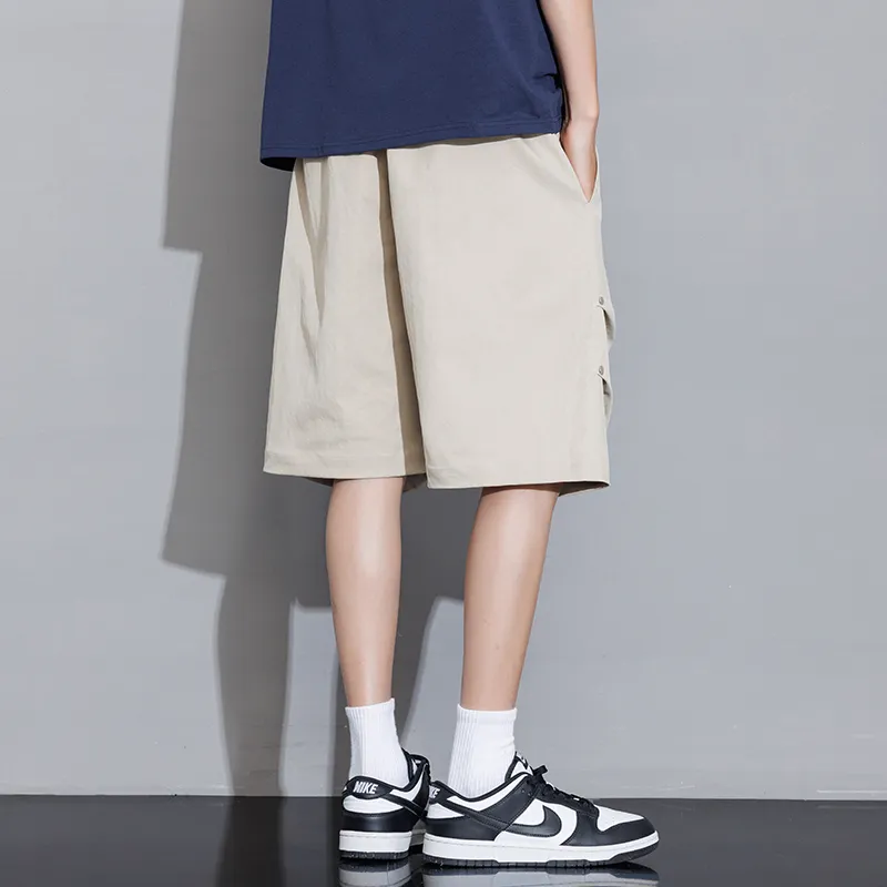 SOIE Cargo Pants Unisex Pink [Summer Cool Ice Silk Material]-59