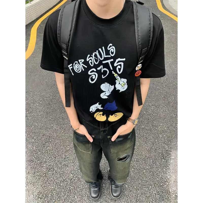 S3T5 T Shirts Unisex Black-2