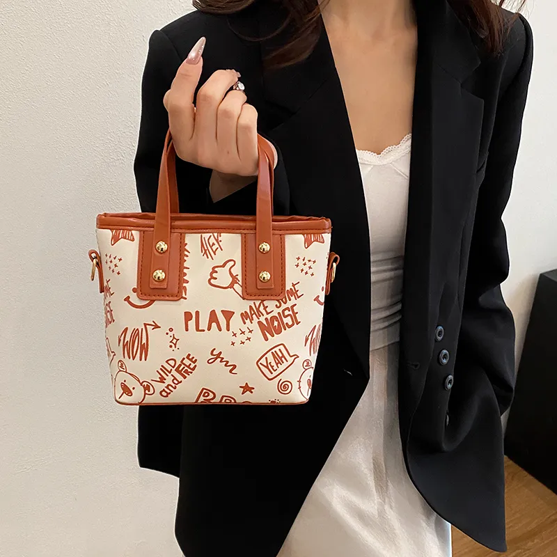 Dusen Kangaroo PU Handbag Women's Multicolor-18