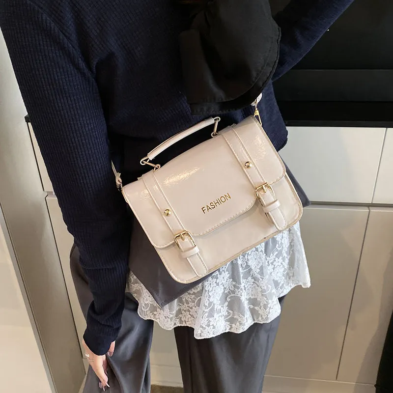 Dusen Kangaroo PU One Shoulder Handbag Women's Multicolor-9