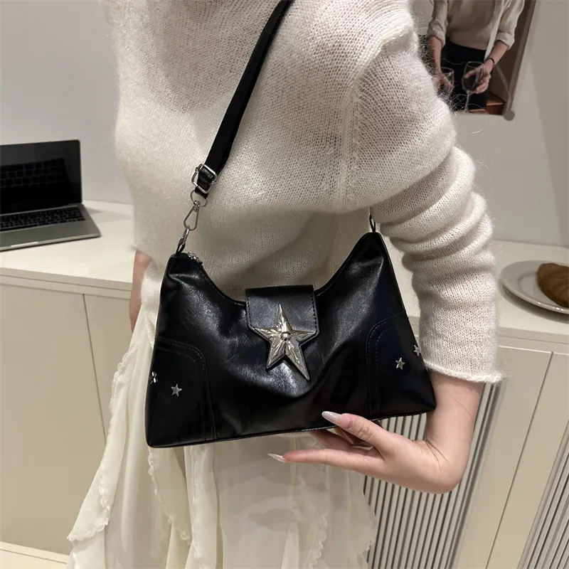 Dusen Kangaroo PU Crossbody Bag, Shoulder Bag Regular Women's Ecru/Black/Pink/Red/Light Brown-9