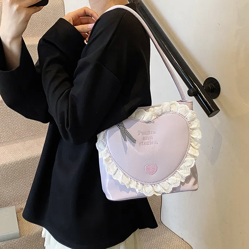 Dusen Kangaroo PU Shoulder Bag Women's Multicolor-17