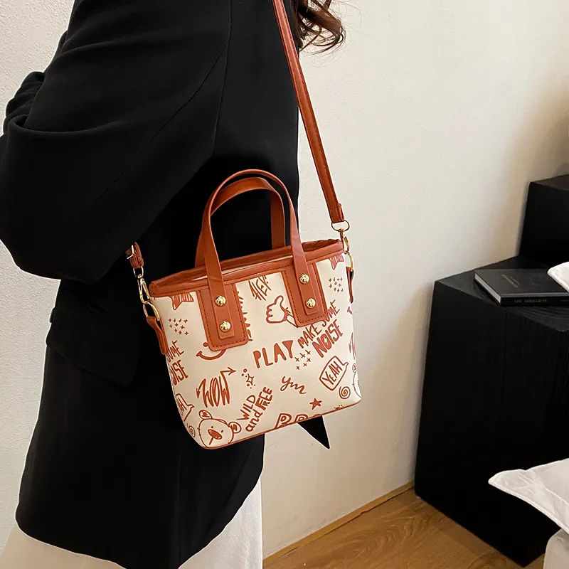 Dusen Kangaroo PU Handbag Women's Multicolor-17