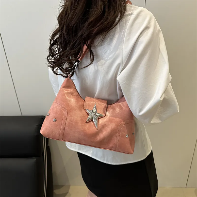 Dusen Kangaroo PU Crossbody Bag, Shoulder Bag Regular Women's Ecru/Black/Pink/Red/Light Brown-13
