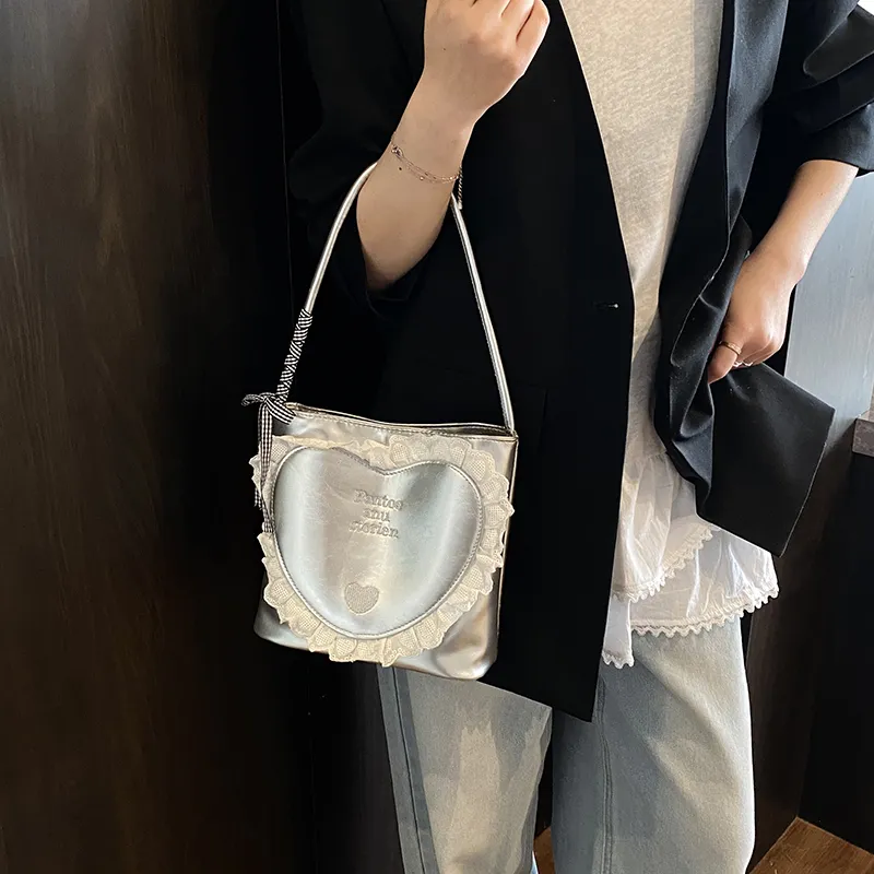Dusen Kangaroo PU Shoulder Bag Women's Multicolor-8