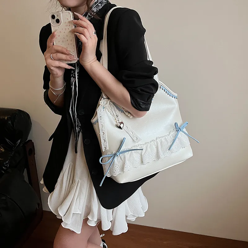 Dusen Kangaroo PU Shoulder Bag Women's Multicolor-7