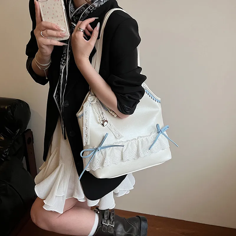 Dusen Kangaroo PU Shoulder Bag Women's Multicolor-8