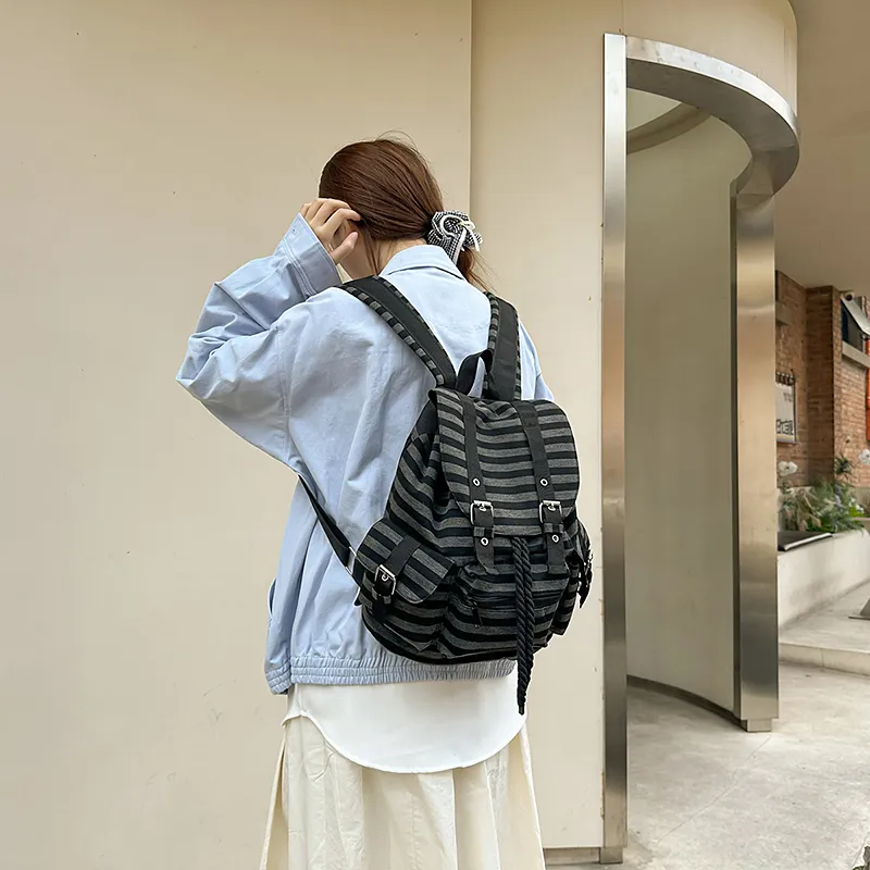 Dusen Kangaroo Cotton Backpack Regular Unisex Multicolor-4