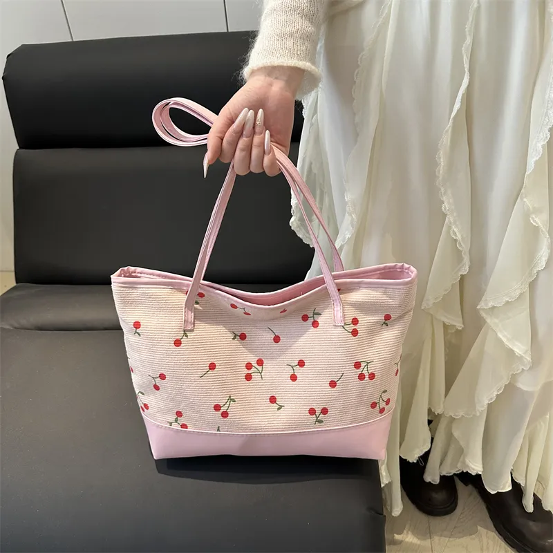 Dusen Kangaroo Oxford Tote Bag, Shoulder Bag Regular Women's Multicolor-15