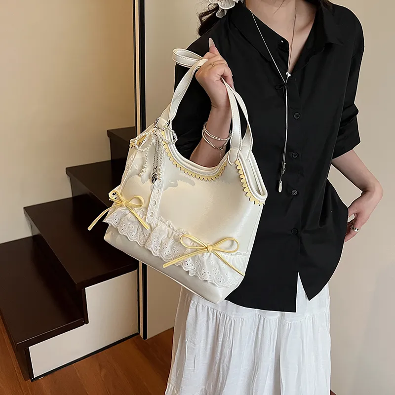Dusen Kangaroo PU Shoulder Bag Women's Multicolor-13