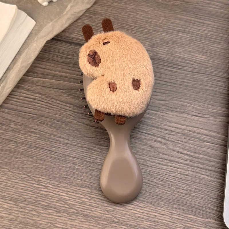 Love Of Wormwood Cartoon Cute Plush Capybara Air Cushion Comb Massage Portable Volumizing-7