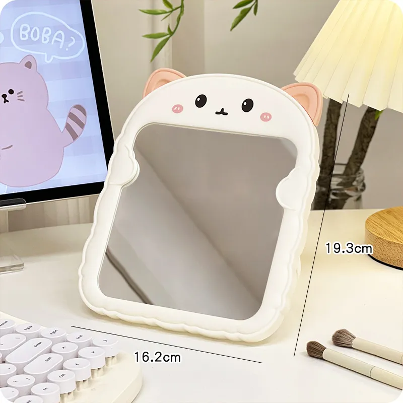 Love Of Wormwood Portable Hanging Mirror Make up Tools Cartoon Cat Ears-4