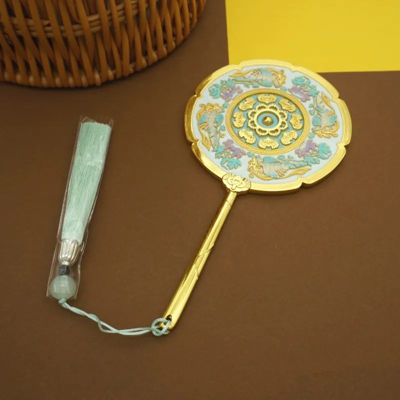Love Of Wormwood Chinese Style Traditional Chinese Style Handheld Mirror Make up Tools-3