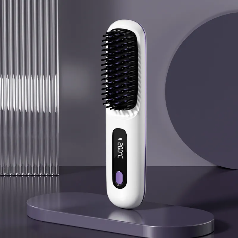 Love Of Wormwood Wireless Negative Ion Hair Straightener LCD Black Display Model-6