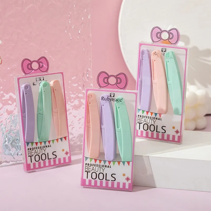 Love Of Wormwood Mini Foldable Macaron Eyebrow Grooming Set-4