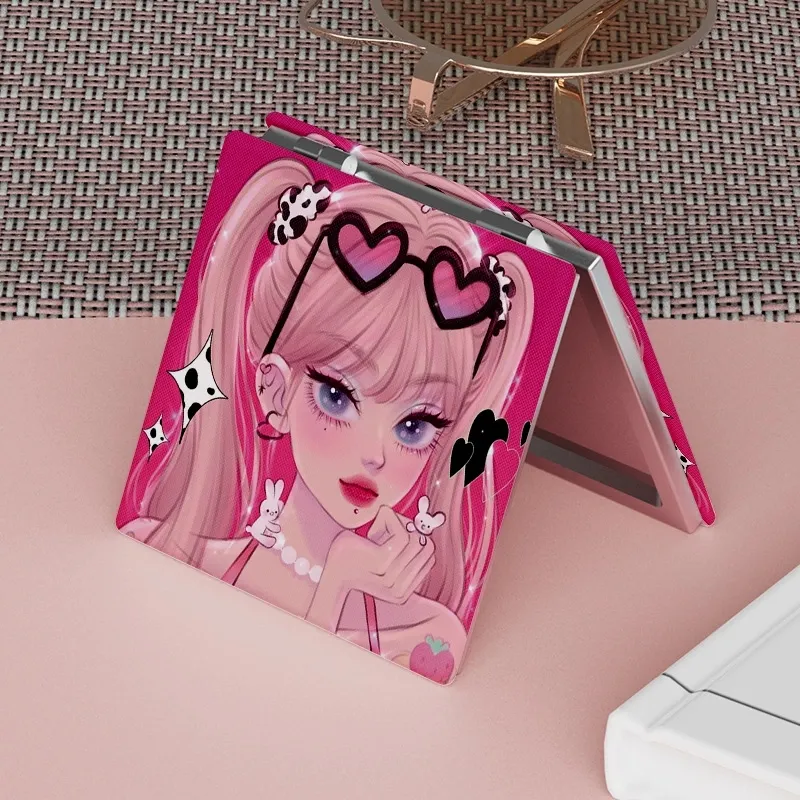 Love Of Wormwood Millennial Hot Girl Style Double Sided Mirror Portable And Foldable Handheld-4