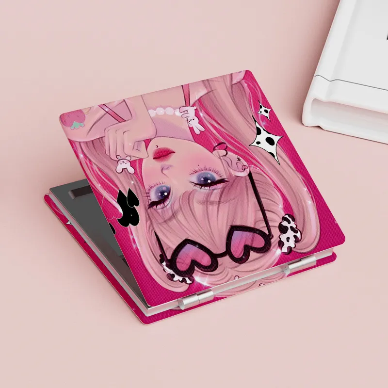 Love Of Wormwood Millennial Hot Girl Style Double Sided Mirror Portable And Foldable Handheld-6