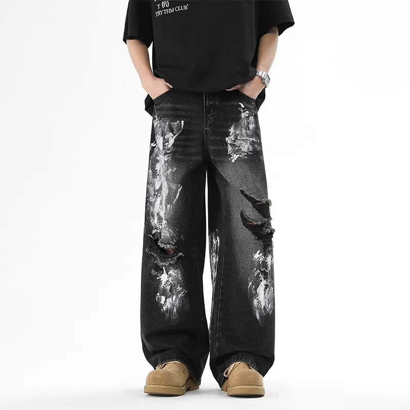 JXAETE Jeans Men Galaxy Gray-2