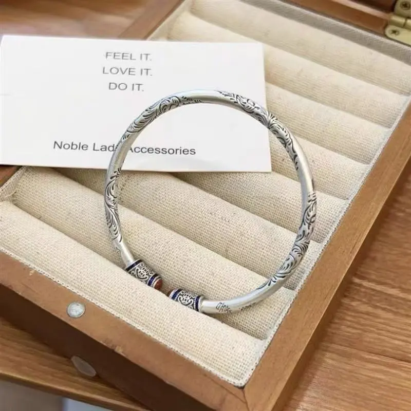 U state 999 Fine Silver Bangles Unisex-5