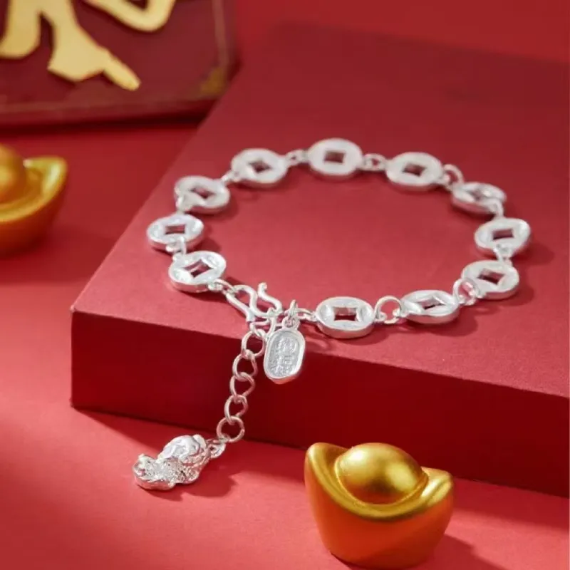 U state 999 Fine Silver Bracelets Women's-3