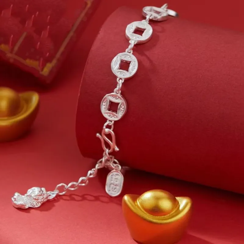 U state 999 Fine Silver Bracelets Women's-4