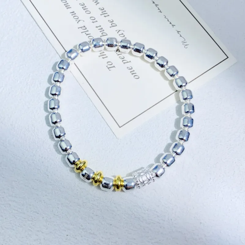 U state Bracelet 999 Fine Silver Women's-3