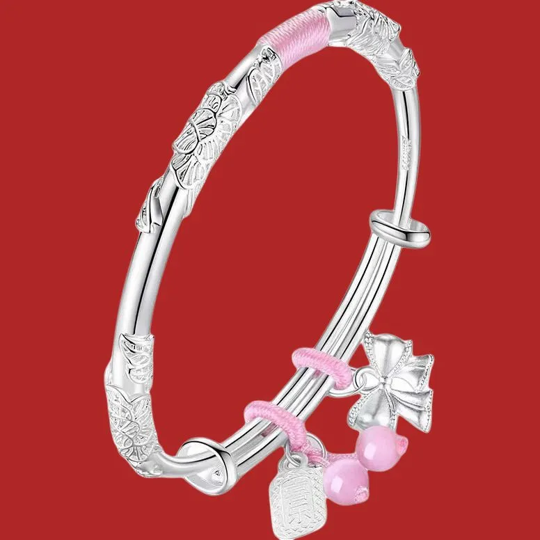 U state 999 Fine Silver Sterling Silver Bracelets Women's-2