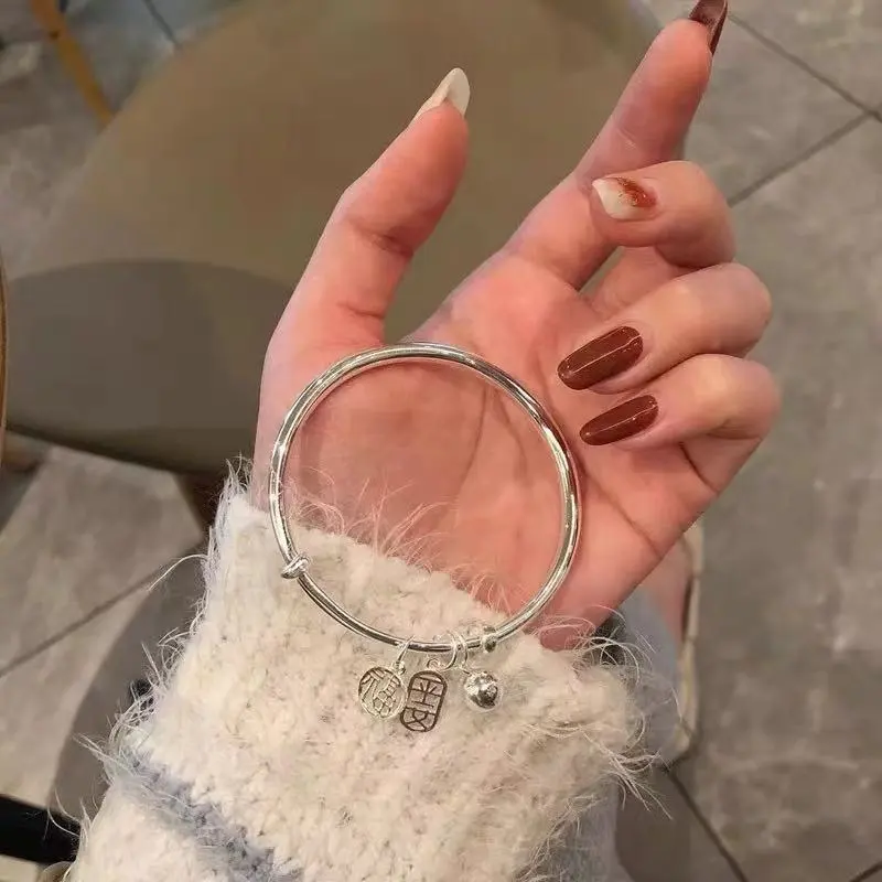 U state 999 Fine Silver Sterling Silver Bracelets Women's-5