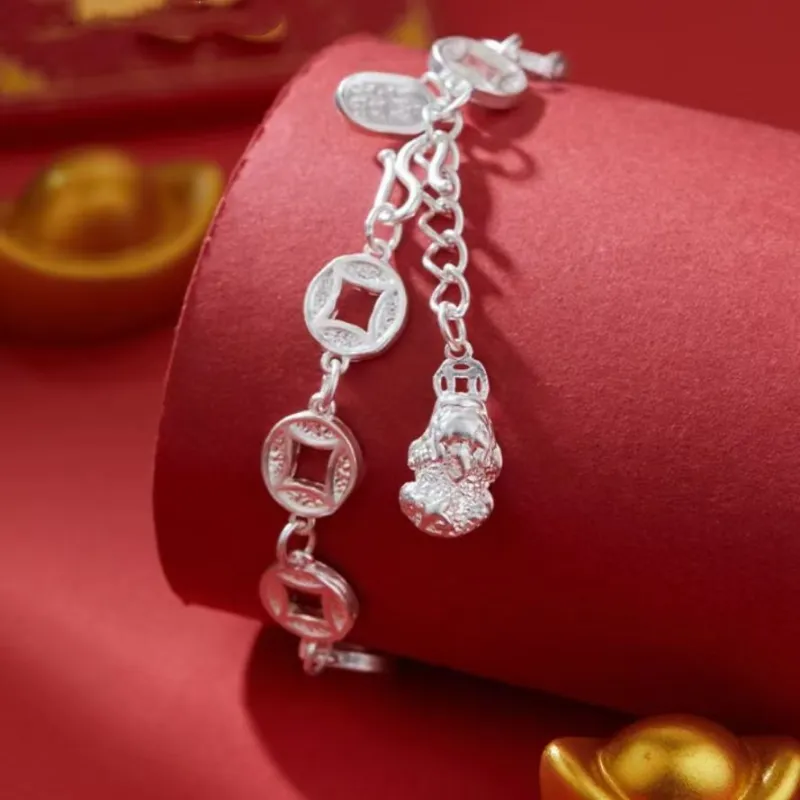 U state 999 Fine Silver Bracelets Women's-2
