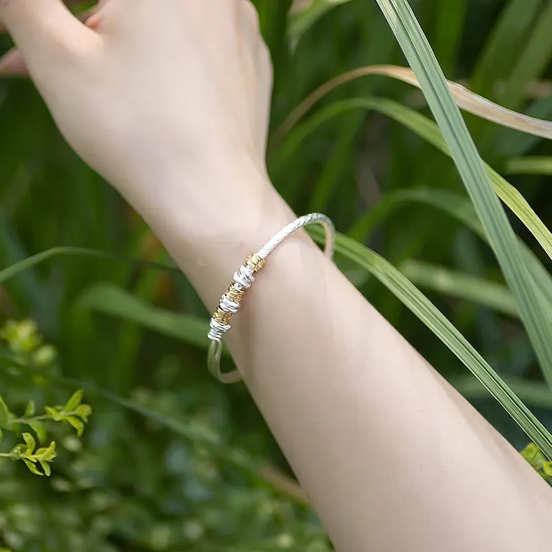 U state 999 Fine Silver Sterling Silver Bracelets Women's-5