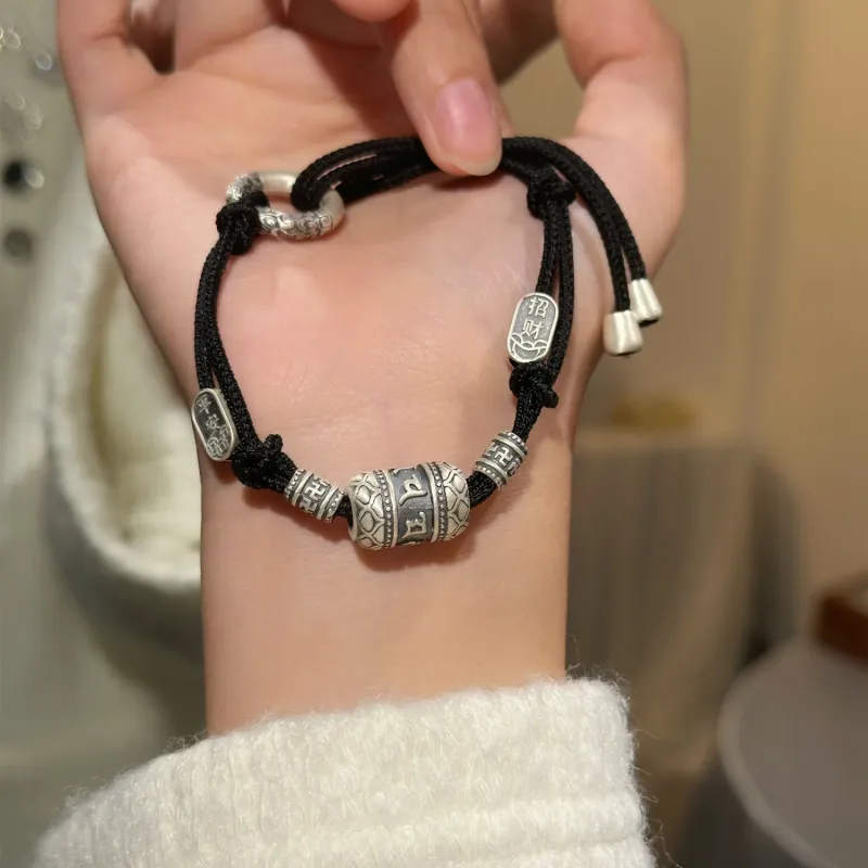 U state 999 Fine Silver Pure Silver Bracelets Women's-3