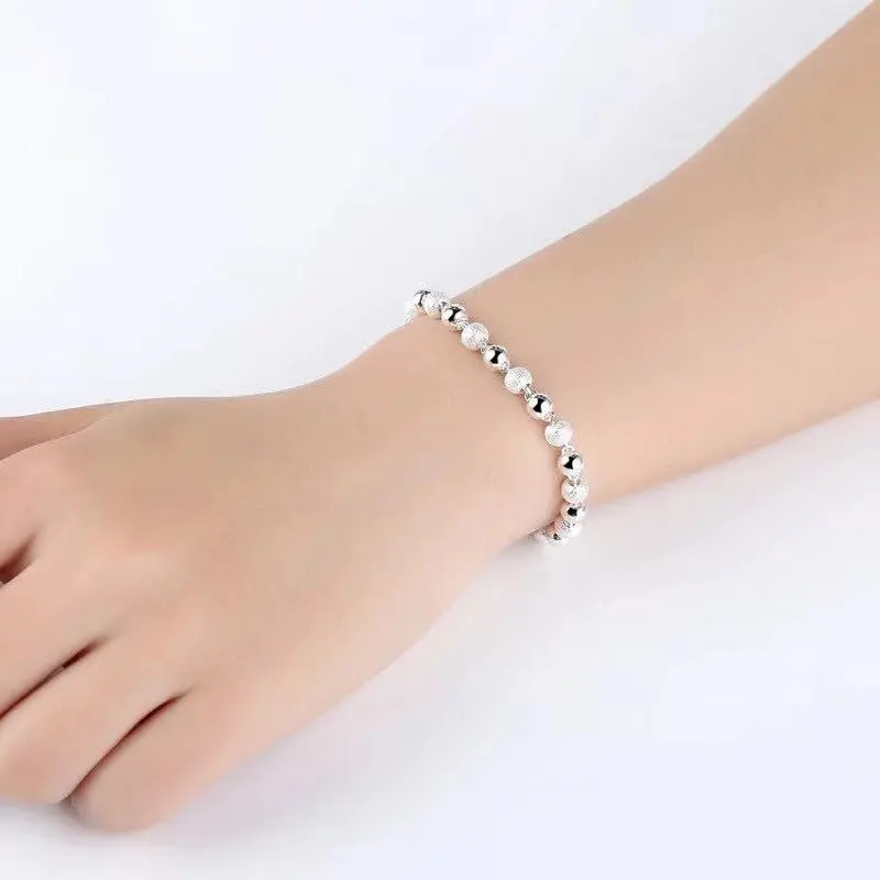 U state 999 Fine Silver Pure Silver Bracelets Women's-3