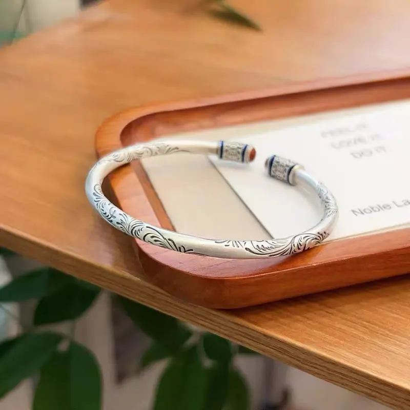 U state 999 Fine Silver Bangles Unisex-3