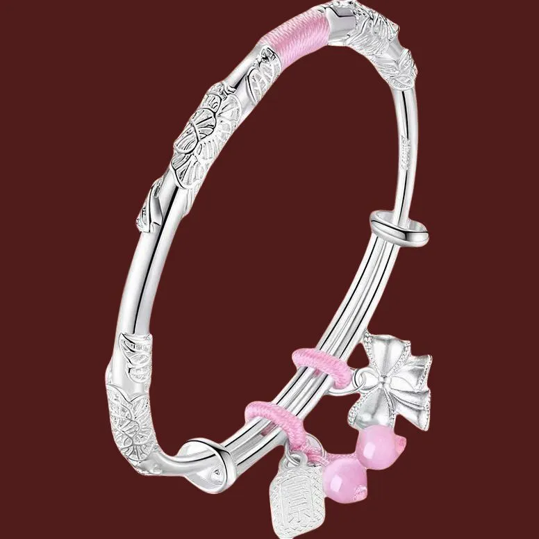 U state 999 Fine Silver Sterling Silver Bracelets Women's-1