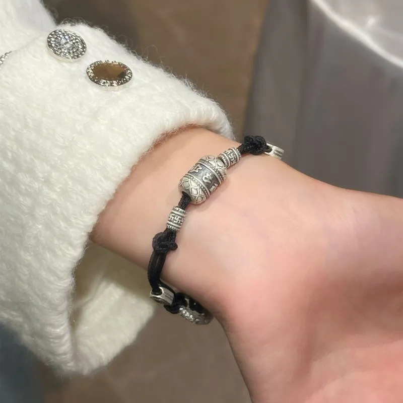 U state 999 Fine Silver Pure Silver Bracelets Women's-2