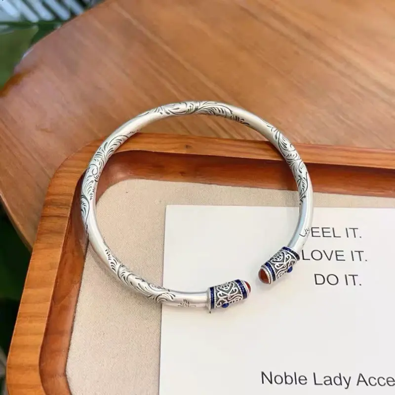 U state 999 Fine Silver Bangles Unisex-2