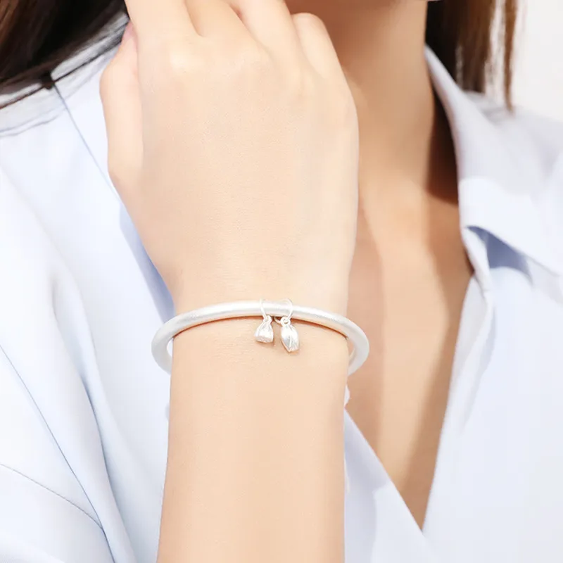 U state 999 Fine Silver Sterling Silver Bracelets Women's-2