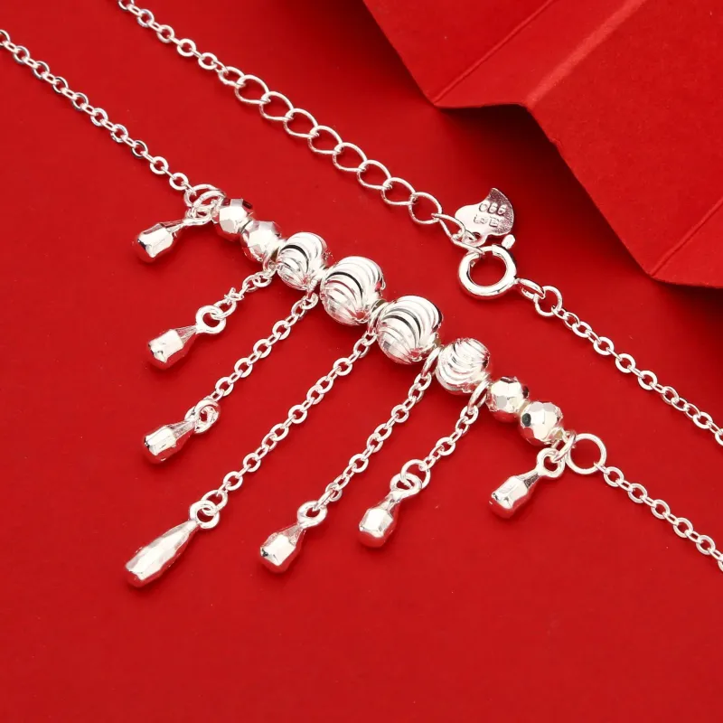 U state S999 Silver Sterling Silver Necklaces Women's-2