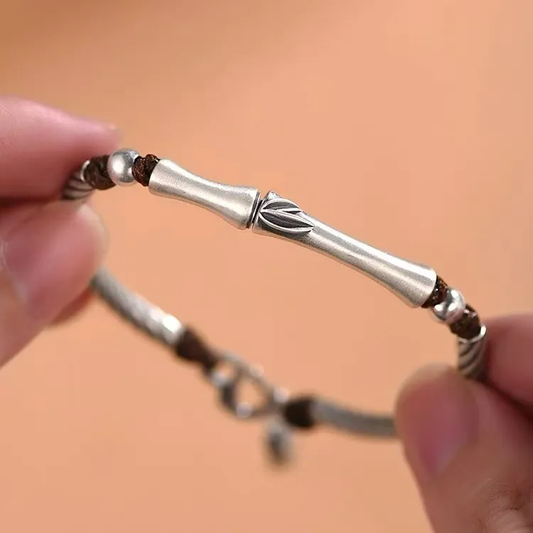 U state 999 Fine Silver Pure Silver Bracelets Men's-1