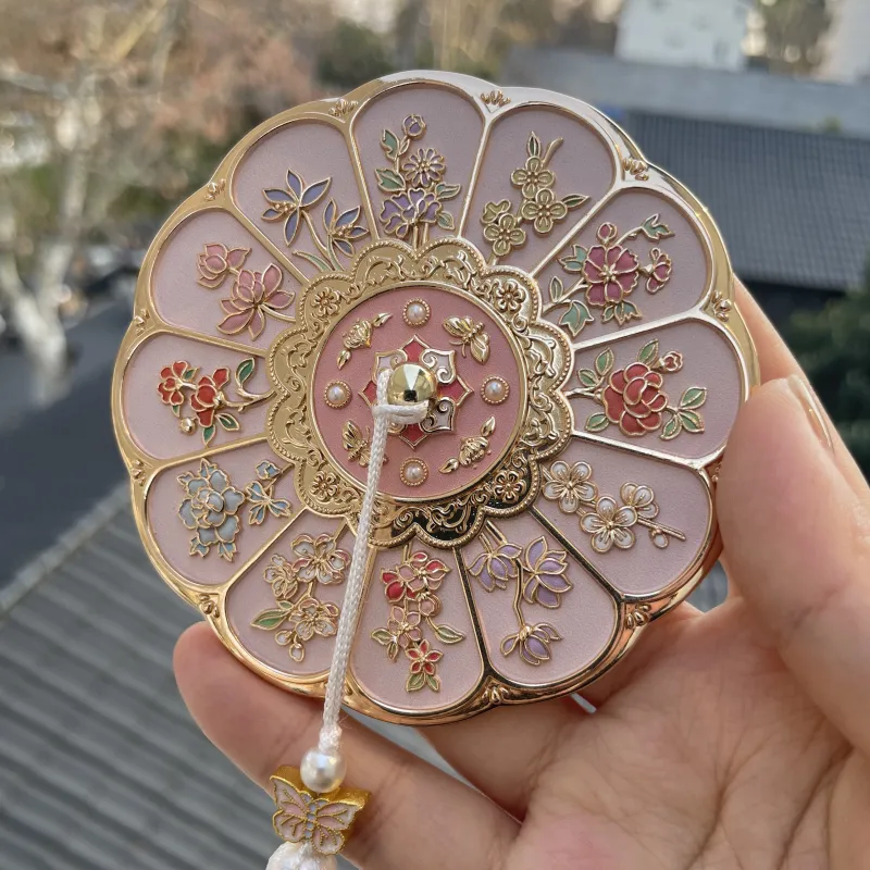 Future Maple Twelve Gods Of Flowers Make Up Mirrors Chinese Fashion Trend Traditional Chinese Style Palace Style Relief-1