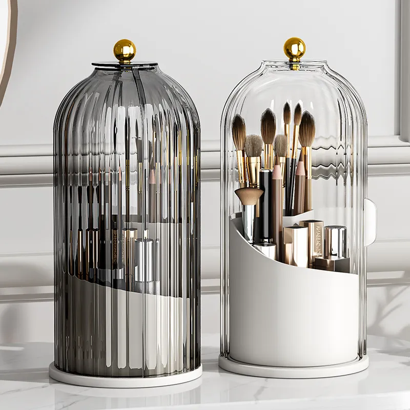 Future Maple Nordic Bird Cages Rotating Storage Makeup Brushes Dust Resistant Splash Resistant-6